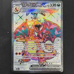 Pokemon Card - Charizard EX Sv03: Obsidian Flames Holo 215/197 Mint/NM - Image 1