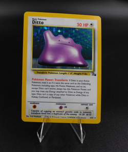 Ditto 3/62 Holo Rare Unlimited Fossil Pokemon - Image 1