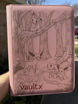 pokemon Laser Engraved 9 Pocket Eevee | Squirtle Binder Made To Order - Image 3