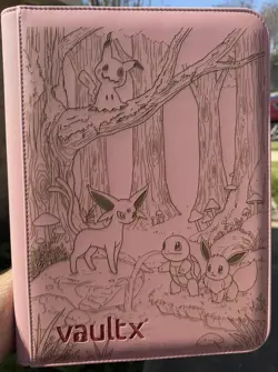 pokemon Laser Engraved 9 Pocket Eevee | Squirtle Binder Made To Order - Image 4