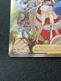 Pokemon Irida Full Art Holo GG63/GG70 Crown Zenith Galarian Gallery Trainer NM - Image 5