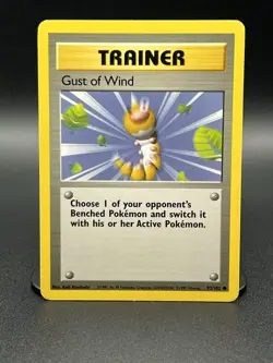 Pokemon TCG Gust of Wind Trainer Base Set 93/102 - NM - WOTC VINTAGE - Image 1