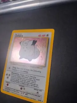 Clefairy 5/102 Base Set Unlimited Holo Rare Pokemon MP - Image 2