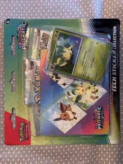 Pokemon TCG Prismatic Evolutions Tech Sticker Collection - Leafeon - New Sealed! - Image 1