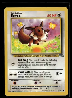 Pokemon TCG Jungle #51/64 Eevee - Image 1