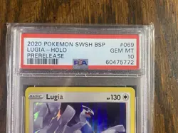 Pokemon TCG PSA 10 2020 Vivid Voltage Lugia Prerelease #069 - Image 2