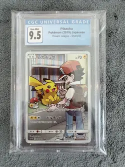 Pikachu 54 Pokemon Japanese Dream League - CGC 9.5 Gem Mint - Image 1