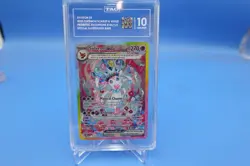 2025 Pokemon Prismatic Evolutions Sylveon EX 156 SIR HOLO TAG 10 GEM MINT - Image 1
