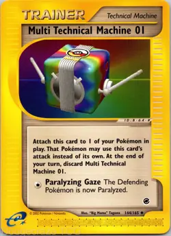Multi Technical Machine 01 144/165 Uncommon Expedition Base Set Pokemon NM - Image 1