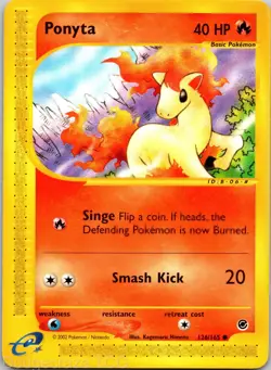 Ponyta 126/165 Common Expedition Base Set Pokemon LP - Image 1