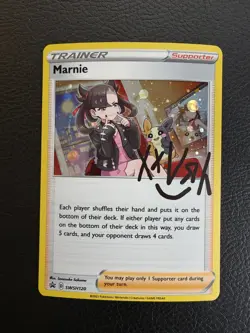 Pokemon TCG - Marnie SWSH120 Sword & Shield Black Star Promo Holo - Image 1