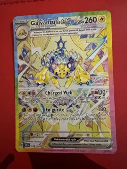 Galvantula EX Stellar Crown Holo Card 168/142 Sv07 Pokemon TCG - Image 1