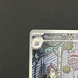 Pokemon TCG Team Rockets Weezing Destined Rivals 199/182 Illustration Rare - NM - Image 4