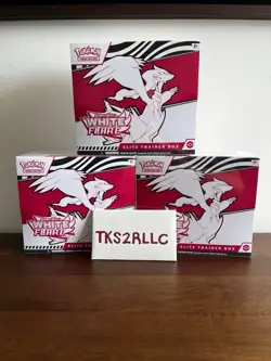 Pokemon TCG Scarlet & Violet White Flare ELITE TRAINER BOX ETB - Sealed Lot of 3 - Image 1