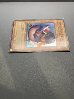 Yu-Gi-Oh! Penguin Soldier Super Rare 1st Edition SDJ-022 HP BADLY DAMAGED - Image 5