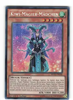 Yugioh KIWI-MAGIER-MADCHEN , mvp1-des16 Secret Rare deutsch Near Mint 1. Auflage - Image 1