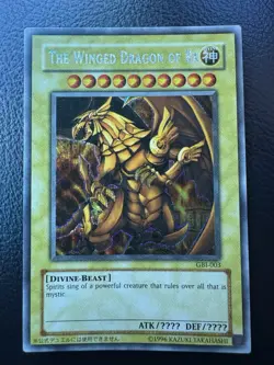 Yu-Gi-Oh The Winged Dragon Of Ra [Secret Rare] GBI-003. NEAR MINT! - Image 1