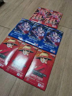 ONE PIECE Sleeved Booster Pack LOT OF 8 BRAND NEW SEALED - EB-03 - OP-14 - OP-13 - Image 5