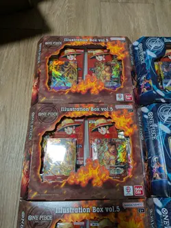 One Piece TCG Illustration Box Vol 5 and Vol 6 Lot - Factory Sealed OP13 PRB02 - Image 2