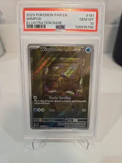 Pokemon TCG Wimpod Paradox Rift 191/182 Holo Illustration Rare Card PSA 10 - Image 1