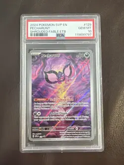 Pokemon Graded Card PSA 10 Pechurant Shrouded Fable ETB Promo #129 - Image 1