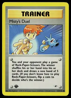 Pokemon Card - Misty's Duel Gym Heroes 123/132 Common 1st Edition - Image 1