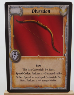 WARLORD Saga of the Storm CCG Bow Item Card DIVERSION 148/162 - Image 1