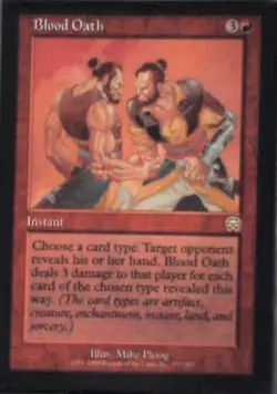 Blood Oath - Mercadian Masques: #177, Magic: The Gathering Lp R97 - Image 1