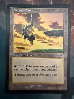 Serra's Sanctum Urza's Saga MTG LP-/MP+ USG EDH cEDH Commander 1998 RL - Image 1