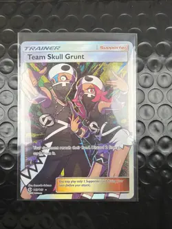 Pokemon Card - Team Skull Grunt Sun & Moon Base Set 149/149 Ultra Rare Nm/Lp - Image 1