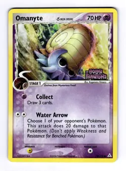 Omanyte (Delta Species) Holon Phantoms #74 (2006) Common Reverse Holo NM Pokemon - Image 1