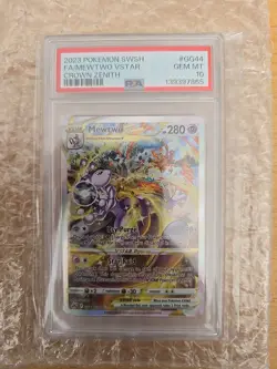 Pokemon TCG Mewtwo VSTAR GG44/GG70 Crown Zenith Galarian Gallery PSA 10 - Image 1