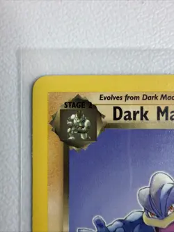 VTG Pokemon Team Rocket Unlimited Edition Dark Machamp 27/82 Rare Non Holo F/S - Image 3