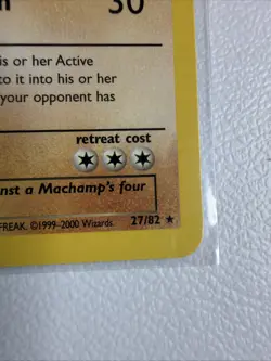 VTG Pokemon Team Rocket Unlimited Edition Dark Machamp 27/82 Rare Non Holo F/S - Image 5