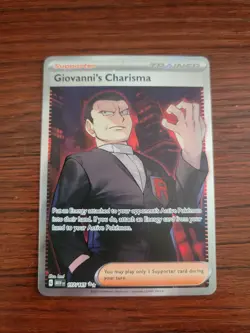 Giovanni's Charisma SR 197/165 Ultra Rare Pokemon Scarlet & Violet 151 NM - Image 1