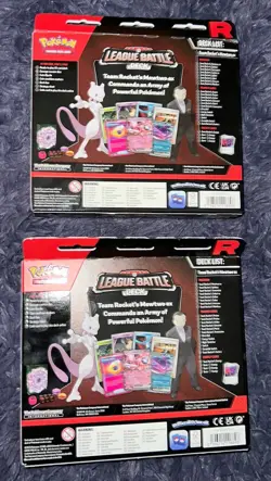 LOT OF 2 Pokemon Team Rocket's Mewtwo ex League Battle Deck FACTORY SEALED X2 - Image 2