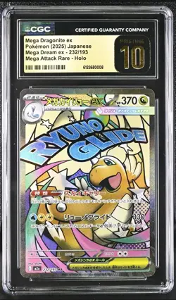 Pokemon TCG JPN Mega Dragonite Ex Mega Dream 232/193 CGC Pristine 10 - Image 1