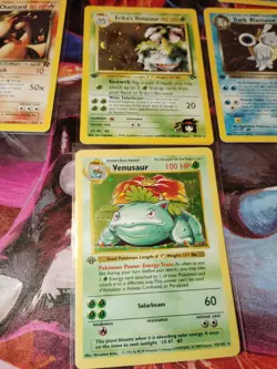 Pokemon Vintage 1995 1st Edition Holo Charizard Venusaur Blastoise - Image 5