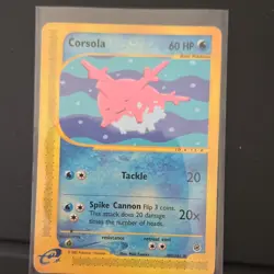 Pokemon TCG Corsola 102/165 Expedition Base Set Basic 60HP Common Regular - Image 1