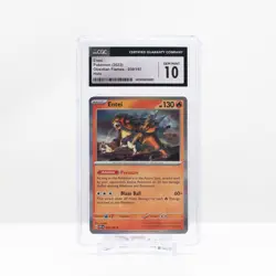 Pokemon Entei Scarlet & Violet Obsidian Flames Holo #030 2023 - CGC 10 Gem Mint - Image 2