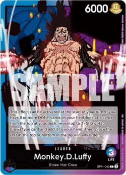 Monkey.D.Luffy OP11-040 A Fist Of Divine Speed | Near Mint One Piece TCG Card - Image 1