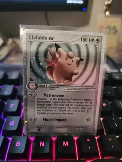 Pokemon TCG Clefable EX FireRed LeafGreen Holo Rare Card 106/112 MP - Image 1
