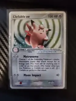 Pokemon TCG Clefable EX FireRed LeafGreen Holo Rare Card 106/112 MP - Image 2