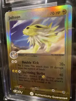 Pokemon TCG Jolteon EX Sandstorm Reverse Holo Rare Card 6/100 CGC 10 Gem Mint - Image 4