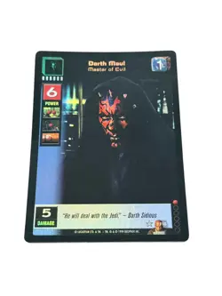 Darth Maul, Master of Evil - FOIL - The Jedi Council - Young Jedi - Actual Card - Image 1