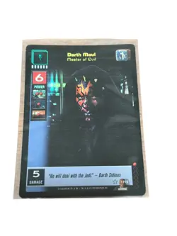 Darth Maul, Master of Evil - FOIL - The Jedi Council - Young Jedi - Actual Card - Image 4