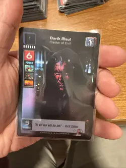 Darth Maul, Master of Evil - FOIL - The Jedi Council - Young Jedi - Actual Card - Image 5