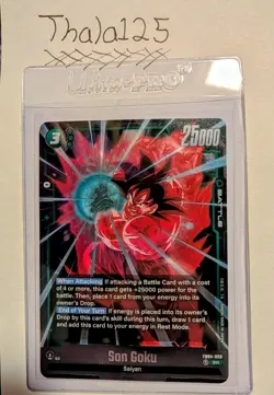 Son Goku FB04-059 SR Foil 25000 HP Dragon Ball Super Card Game Bandai Battle - Image 1
