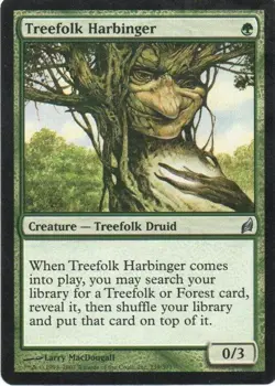 MTG: Lorwyn: Treefolk Harbinger: Lightly Played Condition - Image 1