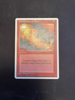 Mtg Red Elemental Blast DAMAGED - Image 1